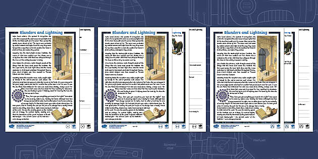 Blundering Burglars KS2 Character Description Activity